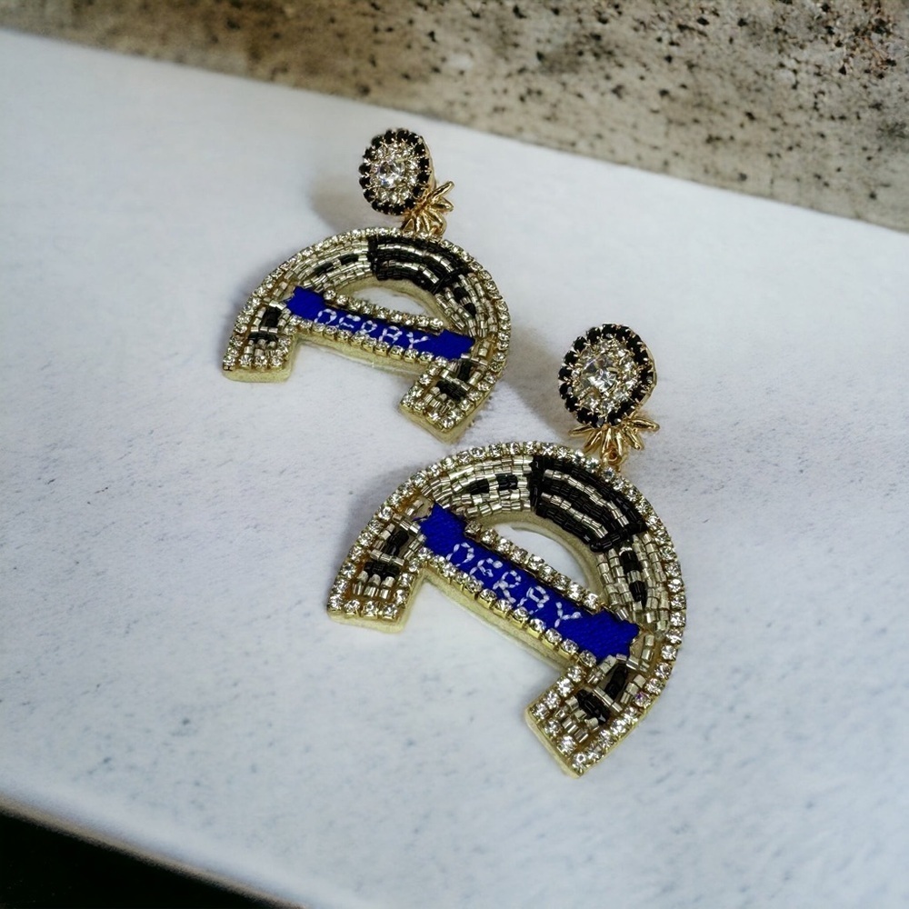 Derby Dangle Earrings – The Perfect Accessory for Derby Day! Kentucky Derby - Picture 2 of 6